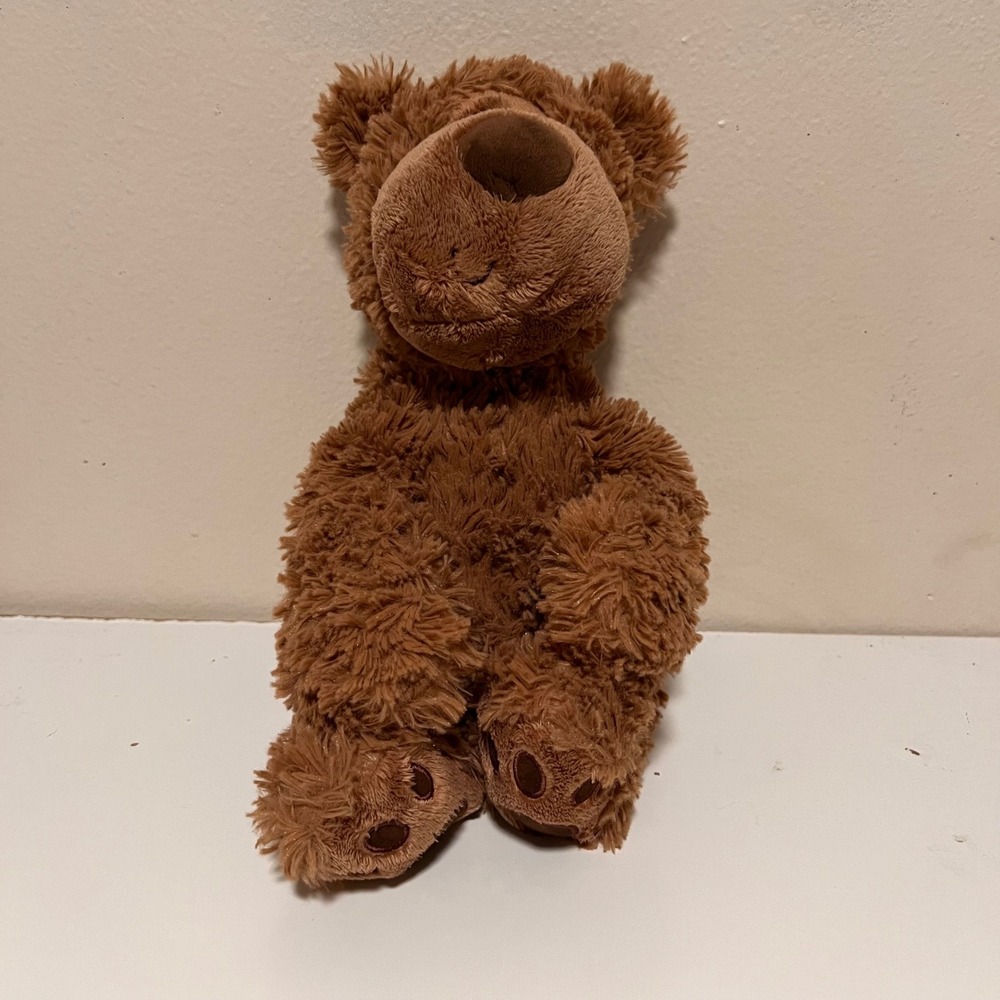 Gund 12in Grahm Teddy Bear Brown Excellent Shaggy Floppy Plush 3050859